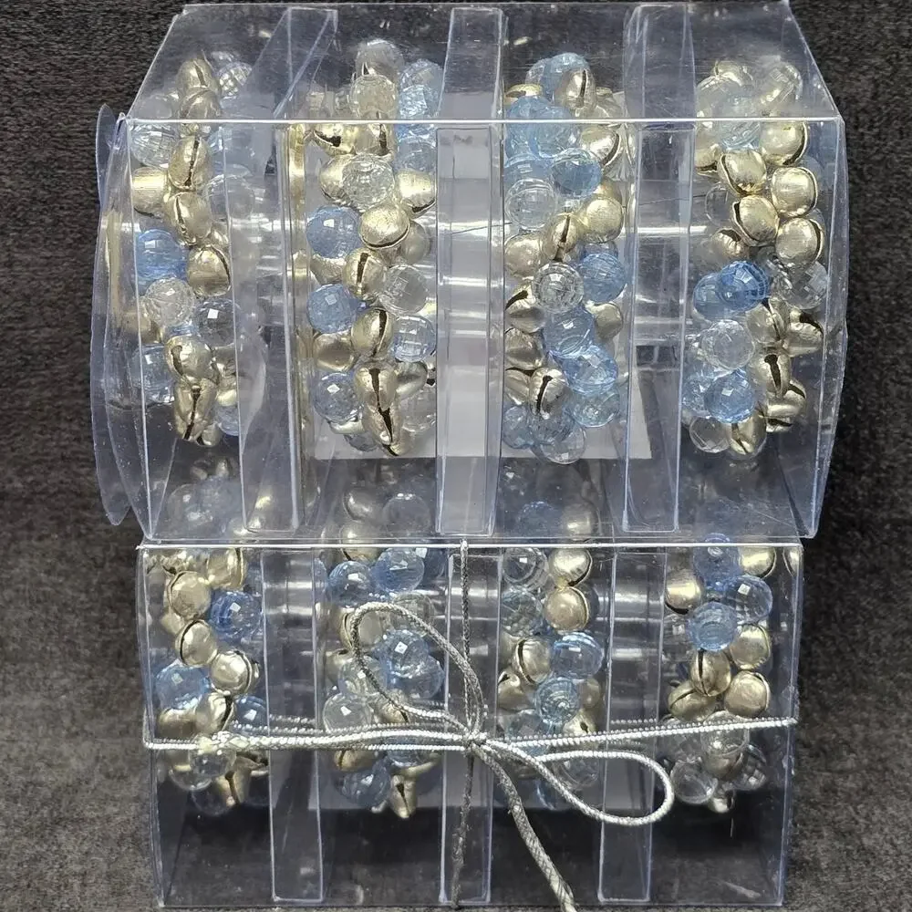 Holiday Collection Set of 4 Silver Bells Napkin Rings 8 Holders in Total